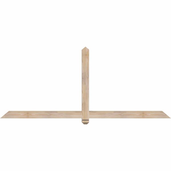 Ekena Millwork Eugene Smooth Timber Gable Bracket, Douglas Fir, 84"W x 35"H x 3 1/2"D x 3 1/2"F, 10/12 Pitch GBW084X35X0404EUG00SDF - main